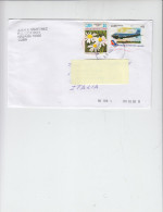 CUBA - Lettera Per L'Italia -  Fiori - Aereo - Covers & Documents