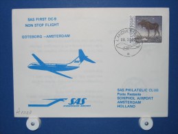 FFC First Flight 284 Gothenborg Zweden - Amsterdam 1983 - A1028 (nr.Cat DVH) - Cartas & Documentos