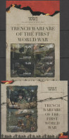 CANOUAN, GRENADINES OF ST. VINCENT ,2014,MNH, WWI, TRENCHES, TRENCH WARFARE,  SHEETLET+S/S, - WW1