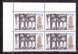 N° 2255 Série Touristique: Abbaye De Noirlac Bruère Allichamps ( Cher ) Bloc De 4 Timbres Neuf - Unused Stamps
