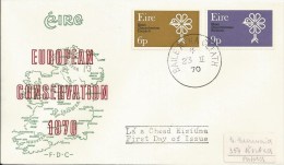 Irlande - Enveloppe FDC European Conservation 1970 - FDC