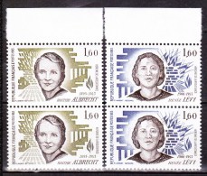N° 2293 Et 2294 Héroïnes De La Résistance Rénée Levy, Berthe Albrecht : Série En Paire De 2 Timbres Neuf - Unused Stamps