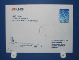 FFC First Flight 296 Rotterdam - Kopenhagen Denemarken 1998 - A1184 (nr.Cat DVH) - Posta Aerea