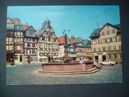 Germany: BUTZBACH - Marktbrunnen U. Rathaus, Alte Auto - Unused - Butzbach