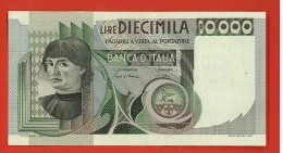 BANCA D'ITALIA 10.000 LIRE FDS - BUSTO D'UOMO DEL CASTAGNO  3 - 11 - 1982 - CIAMPI / STEVANI - # ZC 465589 F - 10.000 Lire