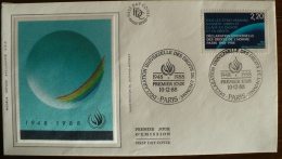 DECLARATION UNIVERSELLE DES DROITS DE L HOMME France Yvert 2559 FDC - Sonstige & Ohne Zuordnung