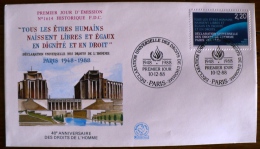 DECLARATION UNIVERSELLE DES DROITS DE L HOMME France Yvert 2559 FDC - Andere & Zonder Classificatie