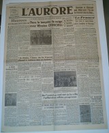 L'Aurore Du 15 Novembre 1944.(les Restaurants à Paris Et Le Marché Noir) - French