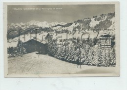 Villars-sur-Ollon (Suisse, Vaud) : Les Pistes De Ski Derrière Un Châlet à Chésières En 1933 PF. - Ollon