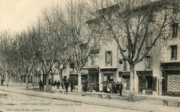 CPA 30 PONT SAINT ESPRIT PROMENADE DU NORD 1904 Commerces - Pont-Saint-Esprit