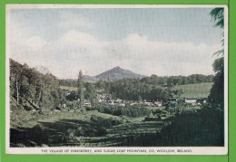 THE VILLAGE OF ENNISKERRY AND SUGAR LOAF MOUNTAIN / CO WICKLOW..../ Carte écrite En 1954 - Wicklow