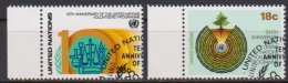 UNO New York 1981 MiNr.389 - 390  O Gest. 10 Jahre Entwicklungshelfer ( 2279 ) - Gebraucht