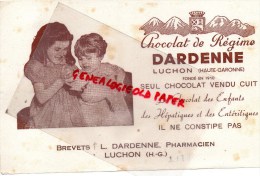 31 - LUCHON - BUVARD CHOCLAT DE REGIME DARDENNE- PHARMACIEN  PHARMACIE - ENFANTS - Levensmiddelen