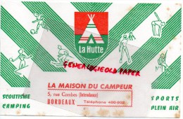 33 - BORDEAUX - BUVARD LA HUTTE - LA MAISON DU CAMPEUR 5 RUE COMBLES - SCOUTISME- CAMPING- - Alimentos