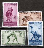 TURKYE  1949  WRESTLING  SET  MNH - Unused Stamps
