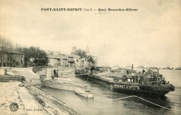 CPA 30 PONT  ESPRIT QUAI BONNEFOY SIBOUR - Pont-Saint-Esprit