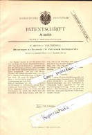 Original Patent -  R. Meyer In Woldenberg / Dobiegniew , 1882 , Brenner Für Petroleum-Kochapparate !!! - Neumark