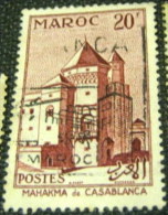 Morocco 1955 Mahakma De Casablanca 20f - Used - Oblitérés