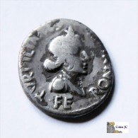 Denario República - Fam PETRONIA - 18 AC. - Rare - Republic (280 BC To 27 BC)