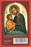 TESSERA FILATELICA ITALIA - 2014 - 400º Anniversario Della Morte Di S.Camillo De Lellis - Tarjetas Filatélicas