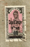 CÔTE D´IVOIRE : Femme Pilant Du Mil - Timbre De Haute-Volta Surchargé "Côte D'Ivoire" Et Novelle Valeur - Used Stamps