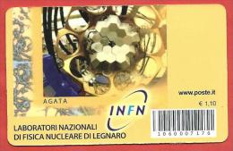 TESSERA FILATELICA ITALIA - 2014 - Laboratori Nazionali Di Fisica Nucleare - Laboratori Nazionali Di Legnaro, Agata - Filatelistische Kaarten