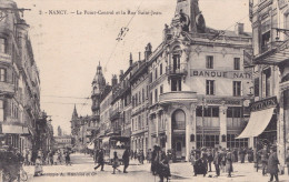 BANQUE DE NANCY LE POINT CENTRAL ET LA RUE ST JEAN (dil135) - Banche