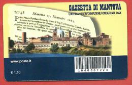 TESSERA FILATELICA ITALIA - 2014 - 350º Anniversario Della Fondazione Della Gazzetta Di Mantova - Philatelistische Karten