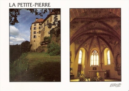 LA PETITE-PIERRE 67 - Vue Du Château - Vue Intérieure De L´Eglise - VM961 - Q-3 - La Petite Pierre