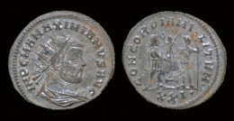 Maximian Silvered Antoninianus Maximian Standing Right - The Tetrarchy (284 AD To 307 AD)