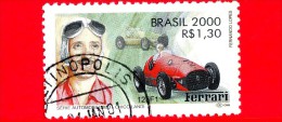 BRASILE - Usato - 2000 - Automobilismo - Formula 1 - Ferrari - Chico Landi - 1.30 - Used Stamps