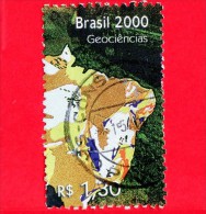 BRASILE - Usato - 2000 - Serie Geologia - Hannover 2000 - Geosciencies - 1.30 - Used Stamps