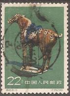 CHINA - 1961 22f Horse Statue. Scott 597. Used - Oblitérés