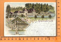 NEU-ISENBURG: Gruss Vom Gravenbruch, Lithographie Multi Vues - Neu-Isenburg