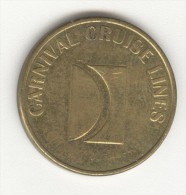 Jeton / Token "25 Cents" - Carnival Cruise Lines - Firmen