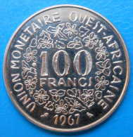 Etats D'Afrique De L'ouest West African States 100 Francs 1967 Km 4 E4 ESSAI PATTERN - Other - Africa