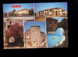 RUOMS Ardèche 07 : Multivues Ville  1990 - Ruoms