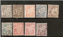 TUNISIE   LOT  TIMBRE TAXE   N° 26/32   NEUF  ET OBLITERE  DE  1901/03 - Strafport