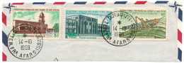 FRANCIA - France - AFARS ET DES ISSAS - 1969 - Poste Aérienne - Fragment - 3 Stamps - Viaggiata Da Djibouti - Cartas & Documentos