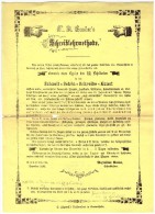 Original Werbung Von Hof- Kalligraph Gander In Mainz , 1863 , Feder , Federhalter , Kalligraphie !!! - Piume