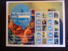 UN NEW YORK 2013  THE WORLD NEEDS MORE   MNH ** (GROEN102-21-1000) - Blocks & Sheetlets