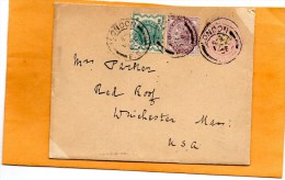 Great Britain 1901 Cover Mailed To USA - Lettres & Documents