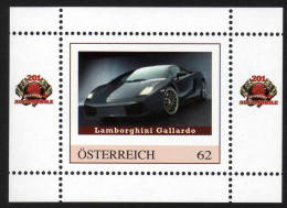 ÖSTERREICH 2011 ** Lamborghini Gallardo - PM Personalized Block MNH - Personnalized Stamps