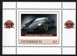 ÖSTERREICH 2011 ** Lamborghini Gallardo - PM Personalized Block MNH - Timbres Personnalisés
