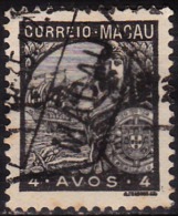 MACAU - 1934,  Padrões,  4 A.  11 3/4 X 12  (o)  MUNDIFIL  Nº 272 - Usados