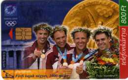 Hongrie : Olympiades Athènes 2004 : 4 Médaillistes Masculins - Sellos & Monedas