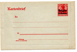 CL_Kartenbrief_1914_Belgium_10 Centimes (**) - Ocupación Alemana