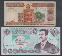 IRAK  2  BANKNOTES   F &  VF ++  Ref  609 - Irak