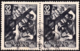 MACAU - 1950,  Ano Santo,  32 A,  (PAR)  D. 13 1/2   (o)  MUNDIFIL  Nº 349 - Gebraucht