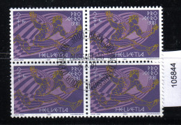 Pro Aero Zst. 48 Mi. 1196 Viererblock  Ersttagsstempel - Used Stamps